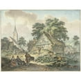 thumbnail image 2 of Hendrik Meijer 24x20 Gold Ornate Framed and Double Matted Museum Art Print Titled - Extensive Property and Dorpskerk (1777), 2 of 4