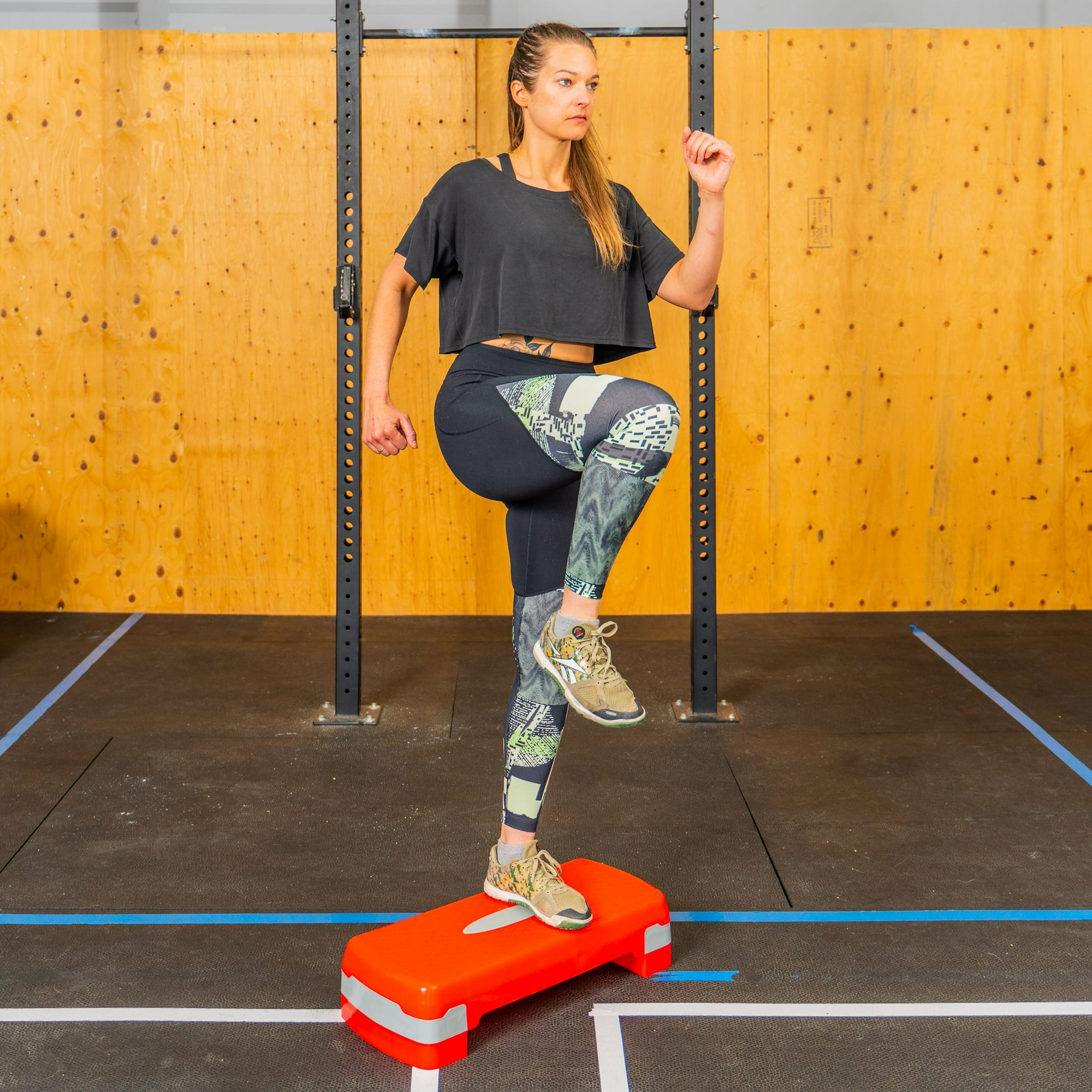 Stepper Fitness Réglable SIDD - Plateforme Cardio Multi-niveaux - Noir - Neuf