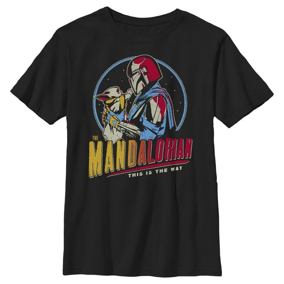 Boy's Star Wars: The Mandalorian This Is The Way  Graphic Tee Black Medium