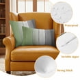 thumbnail image 6 of Sage Green Gray Ombre Outdoor Pillow Covers 24x24 Set of 2, Waterproof Patio Throw Pillowcase Protectors, Vintage Country Wooden Square Decorative Pillow Shams Cushion Covers for Seat Bed Couch Sofa, 6 of 8