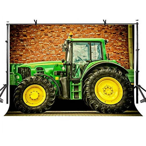 LYLYCTY 7x5ft Car Theme Background Tractor Photography Background and Studio Photography Backdrop Props LYGE1008