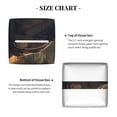 thumbnail image 5 of Logiee Tissue Box Cover 5X5X5'' PU Leather Tissue Holder Square Tissue Cube Box Organizer for Bathroom Vanity Countertop,Car,Night Stands,Office,Home,Kitchen (Sunset Meditating Doberman), 5 of 8