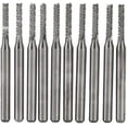 thumbnail image 1 of 2mm Cemented Carbide End Mill CNC Router Bits 37mm 2 Flute SMT PCB Cutting Tool, Pack of 10, 1 of 7