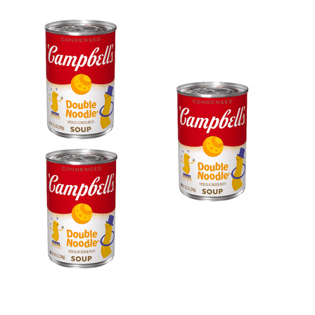 Campbell's Condensed Double Noodle Soup, 10.5 oz pack of 3