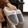 thumbnail image 6 of Slippers for Women,Lined Indoor Slippers Warm Shoes With Soft Comfortable Sole For Winter Home Wear,Womens Slippers,Grey,40, 6 of 9