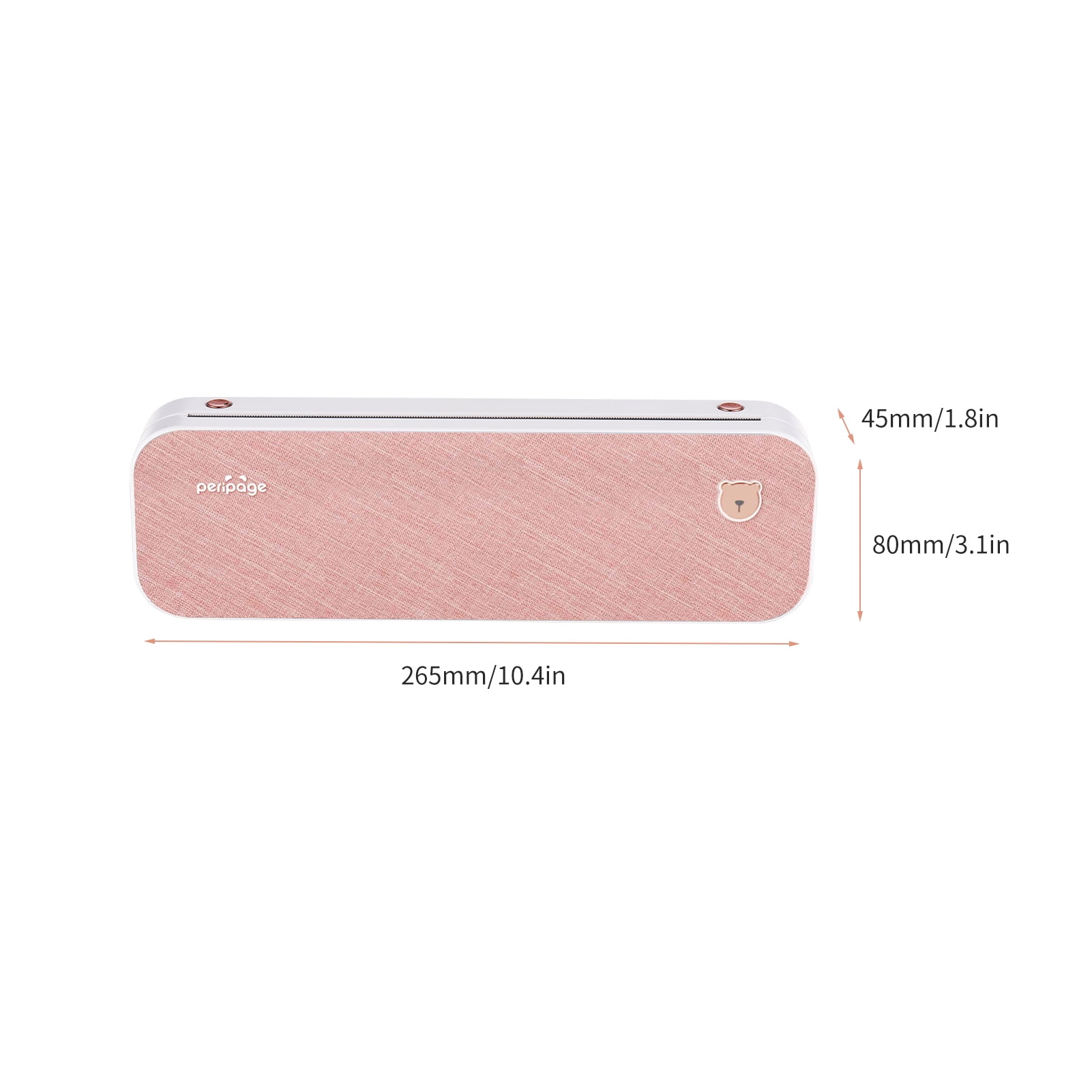 Wireless A4 Paper Printer Direct Thermal Transfer Wireless Printer Mobile 216mm Mini Mobile Photo Printer USB BT Connection With 1 Roll Thermal Paper