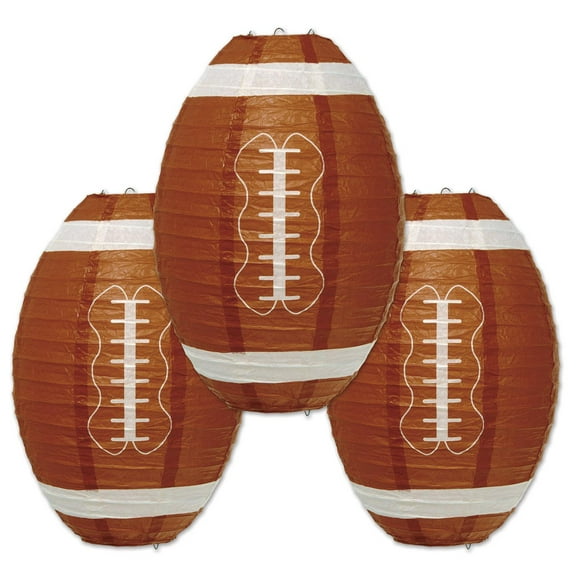 18 Pack Beistle Football Party Paper Lanterns