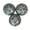 Blue, variant on Zeckos Set of 3 Aqua Capiz Shell Decorative Balls, 4 inch Coastal Orbs
