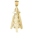 thumbnail image 1 of 10K Yellow Gold Oil Well, Oil Rig Pendant - 44 mm, 1 of 3