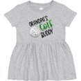 thumbnail image 3 of Inktastic Grandpa's Golf Buddy with Golf Ball Girls Baby Dress, 3 of 5