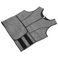 thumbnail image 3 of Chaleco De Entrenamiento De Cintura, Chaleco De Sudor Se Seca Rápidamente Aumenta El Diseño De Cremallera De Sudor Para Trotar, 3 of 8