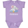 thumbnail image 3 of Inktastic My Grandma Loves Me to the Moon and Back Elephant Family Boys or Girls Baby Bodysuit, 3 of 5