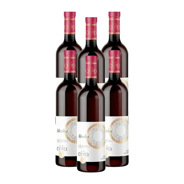 PACK DE 6 VINO TINTO LA CETTO MERLOT 750ML