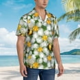 thumbnail image 5 of Fotbe Bees And Flower Hawaiian Shirt For Men Unisex Summer Beach Casual Short Sleeve Cotton Linen Button Down Shirts-Large, 5 of 9