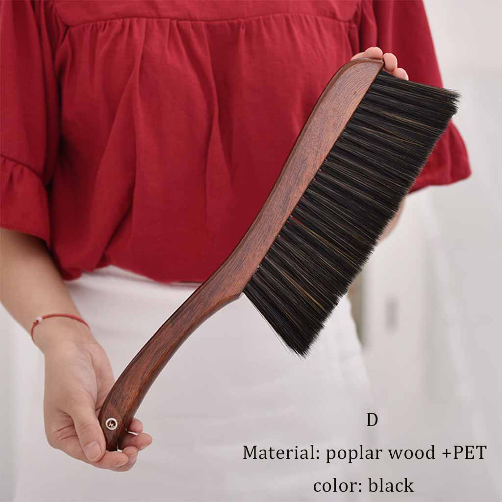 Wood Soft Hair Bed Brush Dusting Brush Without Lint Long Handle