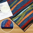 thumbnail image 7 of HOMERRY Area Rug 5' x 7' Modern Abstract Area Rug for Living Room Washable Soft Indoor Floor Carpet, Navy Multi, 7 of 7