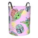 thumbnail image 2 of Cesto circular Yoda, cesto para ropa plegable impermeable con asas, organizador de almacenamiento de ropa de juguete liviano para el hogar, dormitorio, sala de estar, baño, dormitorio mediano, 2 of 8