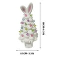 thumbnail image 4 of Easter Bunny Desktop Statue - Bunny Tree Decor, Resin Easter Gnome Houses, Spring Home & Office Tabletop Decoration, Perfect for Parties, Festivals, and Gift Giving, 4 of 5