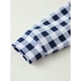thumbnail image 5 of CARETOO Baby Boy Clothes Gentleman Outfit Suits Plaid Shirts Suspender Pants Bowtie Beret Hat 0-18M, 5 of 12