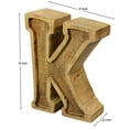 thumbnail image 3 of Handmade Eco-Friendly Wall DÃ©cor "K" Alphabet Letter Block MH6223, 3 of 5