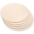 thumbnail image 2 of 5 piezas de rodajas de madera redondas sin terminar, letreros colgantes para puerta, letreros de madera sin terminar en blanco., 2 of 8