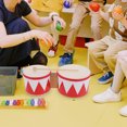 thumbnail image 1 of TABLZONE 1 Ensemble de Bongos Portables pour Enfants avec Exercice de Motricité Instrument Multifonctionnel en Plastique Rouge, 1 of 6