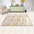 thumbnail image 3 of Bread Eggs Pattern Memory Foam Area Rug 60"x39" Non Slip, Absorbent, Fade Proof for Living Room, Bedroom, Office, 3 of 7