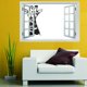 thumbnail image 3 of Calcomanía De Pared De Ventana 3D Calcomanías De Pared De Vinilo Decoración Para El Hogar Art Mural De Pared Extraíble Poster Dortori J Baoblaze PVC Etiqueta de la pared 3D, 3 of 8