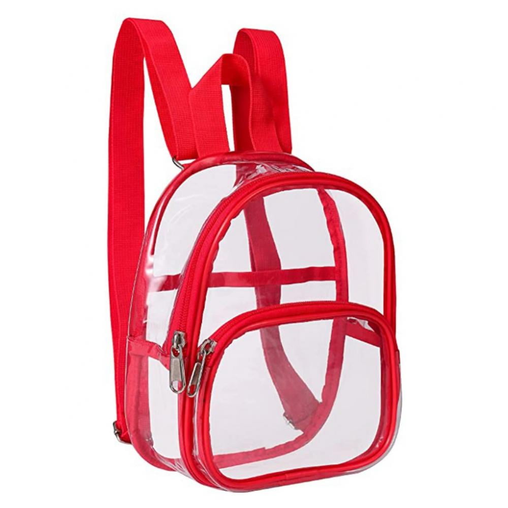 Xmarks Clear Small Backpack Stadium Approved, Water proof Transparent