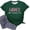 Dark Green, variant on Kingdiese Women's Fashion Casual Gradient Printed Short Sleeved Round Neck T Shirt Top Summer Short Sleeve, Size L