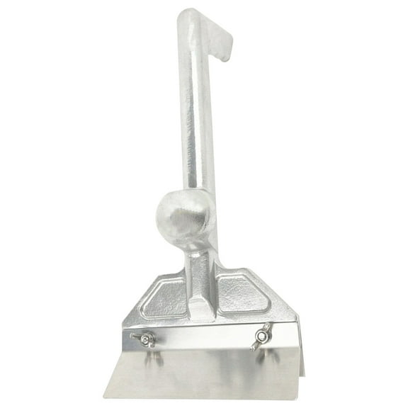 Worgeous Heavy Duty BBQ Scraper with 420 Stainless Steel for Cleaning Grills and Pans Silver