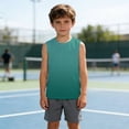 thumbnail image 2 of Ticikt Boys Tank Tops Athletic Sleeveless Crewneck T-Shirts Kids Undershirts,Color:Army Green,Size:13-14 Years, 2 of 4