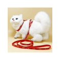 thumbnail image 1 of 1pc Cat Leash With Harness Vest, Printed With Geometric Pattern, Adjustable And Escape-proof, 1 of 3