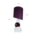 thumbnail image 4 of Mod Lighting and Decor Stacked Circle Ceramic Table Lamp with Asymmetrical Shade - 19" - Purple, 4 of 6