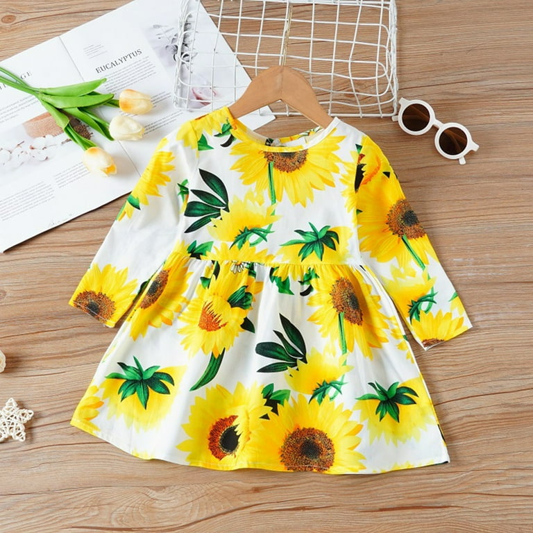 WOLLED Kids Girls Print Dresses for Toddler Baby Long Sleeve Spring Fall Dress Girls Princess Dress Clothing Clothes for 1-6 Years Old - Walmart.com WOLLED Kids Girls Print Dresses for Toddler Baby Long Sleeve Spring Fall Dress Girls Princess Dress Clothing Clothes for 1-6 Years Old - Walmart.com