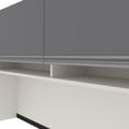 thumbnail image 4 of Bestar Connexion L-Shape Computer Desk w/ Hutch in Bordeaux and Slate, 4 of 5