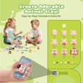 thumbnail image 3 of Kit de arcilla para modelar Nicella, 12 animales, para niños, 3 of 7