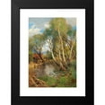 thumbnail image 2 of Hugo Darnaut 11x14 Black Modern Framed Museum Art Print Titled - Birches by a Mountain Creek, 2 of 5