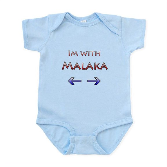 CafePress - Malaka Infant Bodysuit - Baby Light Bodysuit, Size Newborn - 24 Months