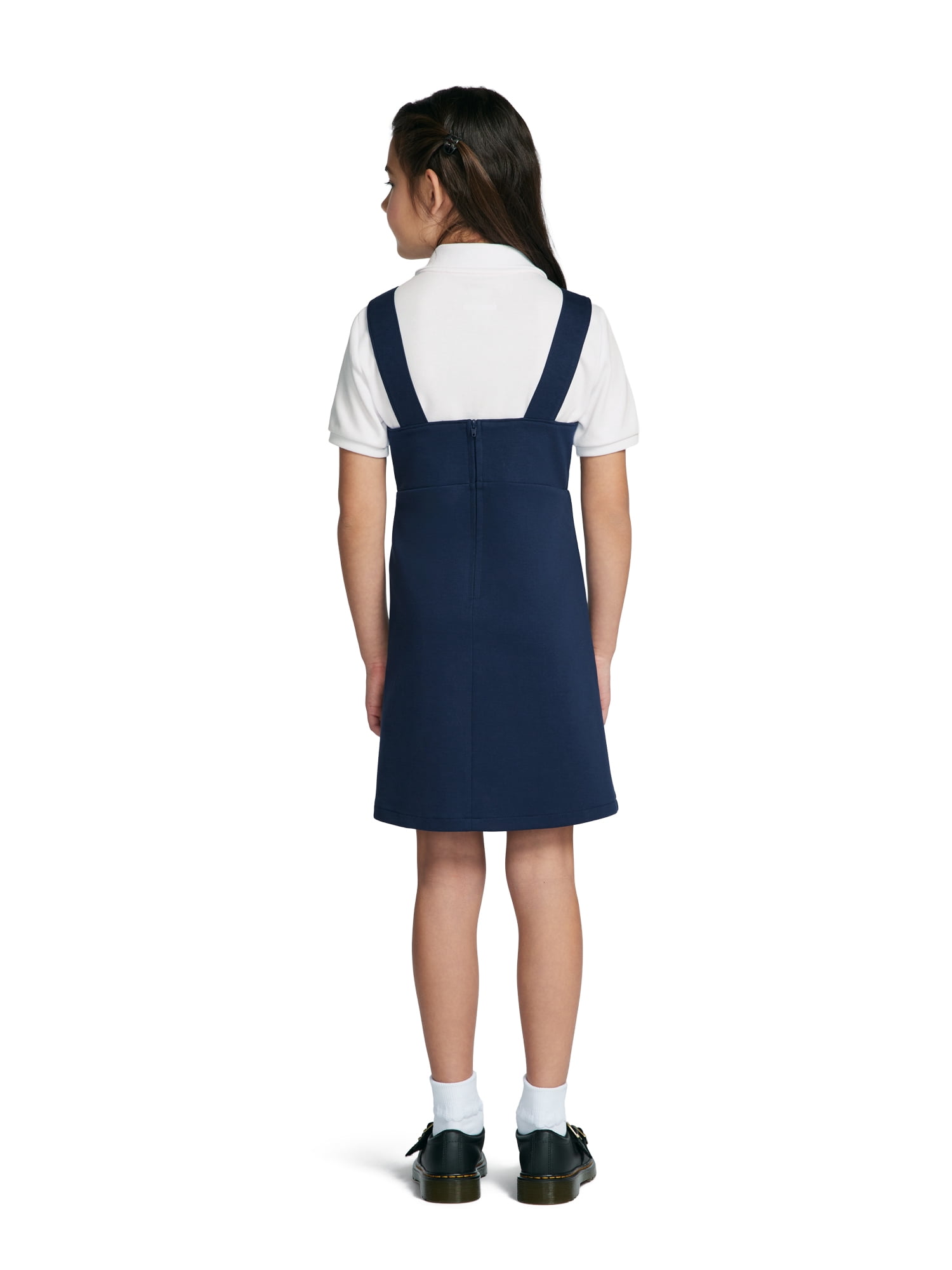 Wonder Nation Girls School Uniform Knit Jumper Dress, Sizes 4-16