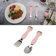thumbnail image 1 of Cute Toddler Fork and Toddler Fork Cute Cartoon Friendly Eating Utensils Shaped Spoon PP Handle Stainless Steel Tableware for Feeding Training Cute Toddler Fork and, 1 of 8
