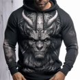 thumbnail image 3 of Sudadera con capucha de moda para hombre, nueva sudadera con estampado 3D de dragón, sudadera informal de calle, ropa de hombre de gran tamaño, 3 of 4