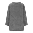 thumbnail image 6 of VISALY Turtleneck Sweatshirt Tunic Sweatshirt Pullover Fuzzy Fleece Sweatshirts Oversized Thermal Sweaters with Pockets Winter Clothes Pullover Sweatshirt Basic Sweatshirts Fall Sweatshirt Grey Xxl, 6 of 6
