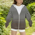thumbnail image 3 of Girls Lined Hooded Windproof Jacket Lightweight Zip Up Outerwear Coats For Spring And Fall Casual Wear, 3 of 3