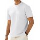 thumbnail image 5 of Tops para hombre, blusas y camisas de manga corta con cuello redondo para hombre, jersey de verano de color liso, informal, transpirable, de manga corta con cuello redondo, tops de poliéster para homb, 5 of 6