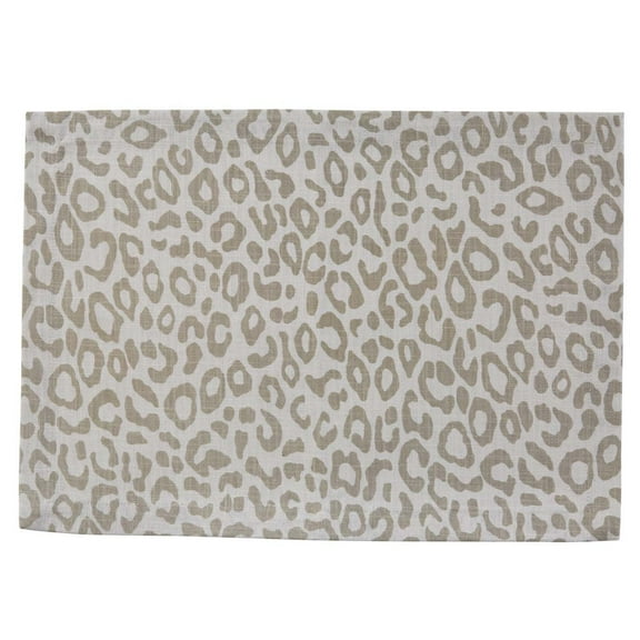 Split P Safari Leopard Natural Printed Placemat Set of 4