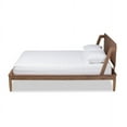 thumbnail image 3 of Baxton Studio Sadler Mid-Century Modern Ash Walnut Brown Finished Wood Full Size Platform Bed, 3 of 6