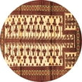 thumbnail image 1 of Ahgly Company Indoor Round Persian Brown Traditional Area Rugs, 3' Round, 1 of 4