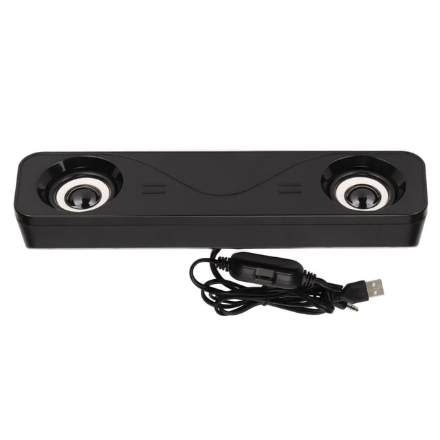 Portable Speaker, Desktop Speaker Immersive Anti Interference with Wire Control for PC for Laptop