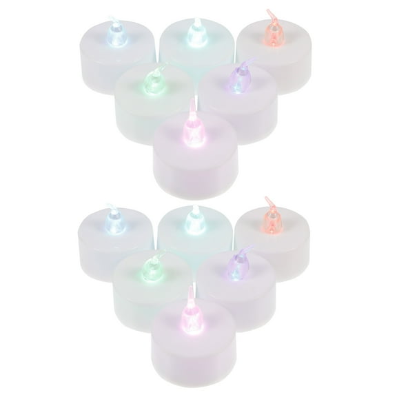 MERRYHAPY 12Pcs Led Candles Flickering Flameless Luminous For Weddings And Parties
